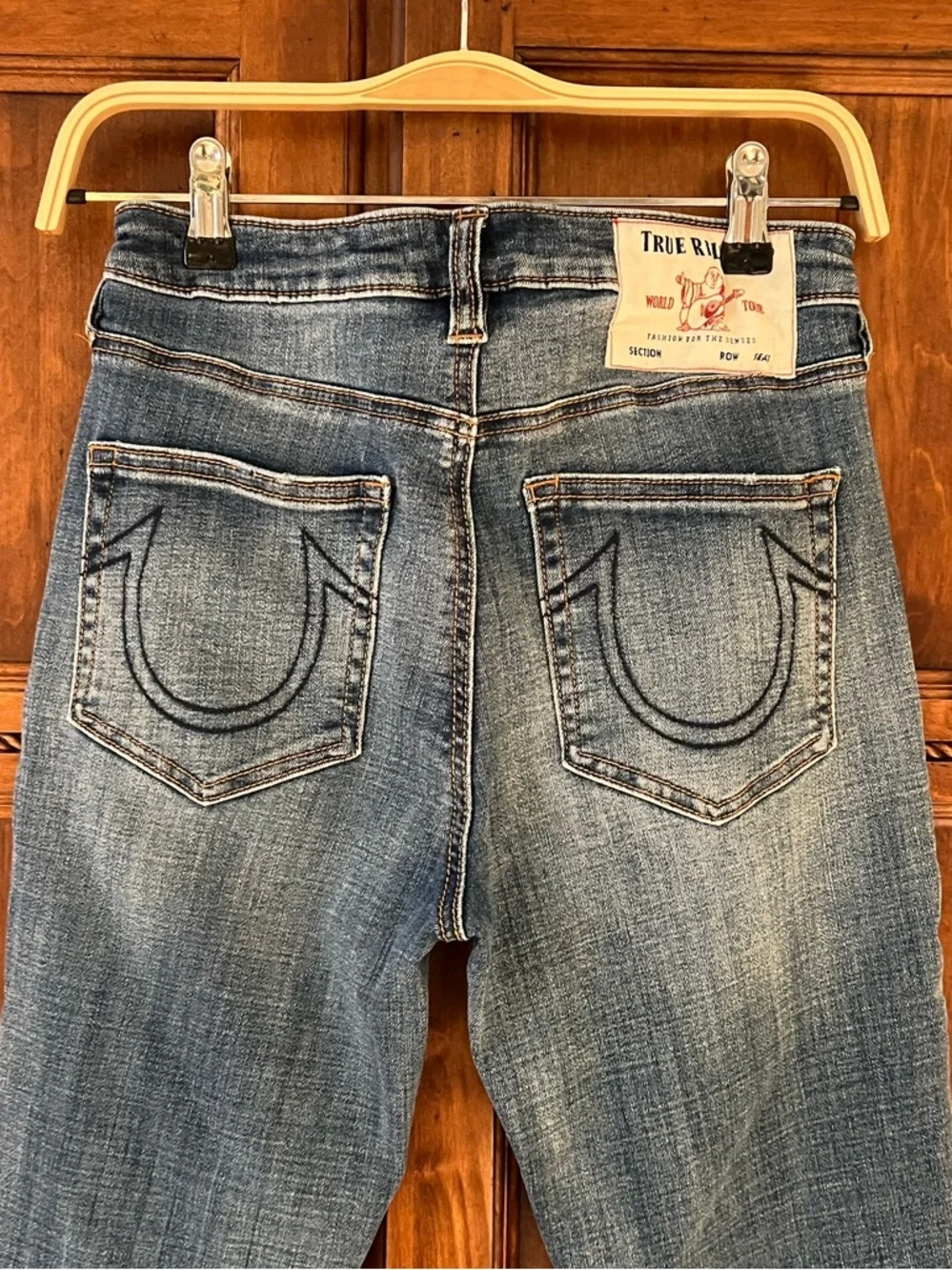 True Religion Halle High Rise Super Skinny | Blue Denim | Size 27 | Like New - Picture 4 of 12